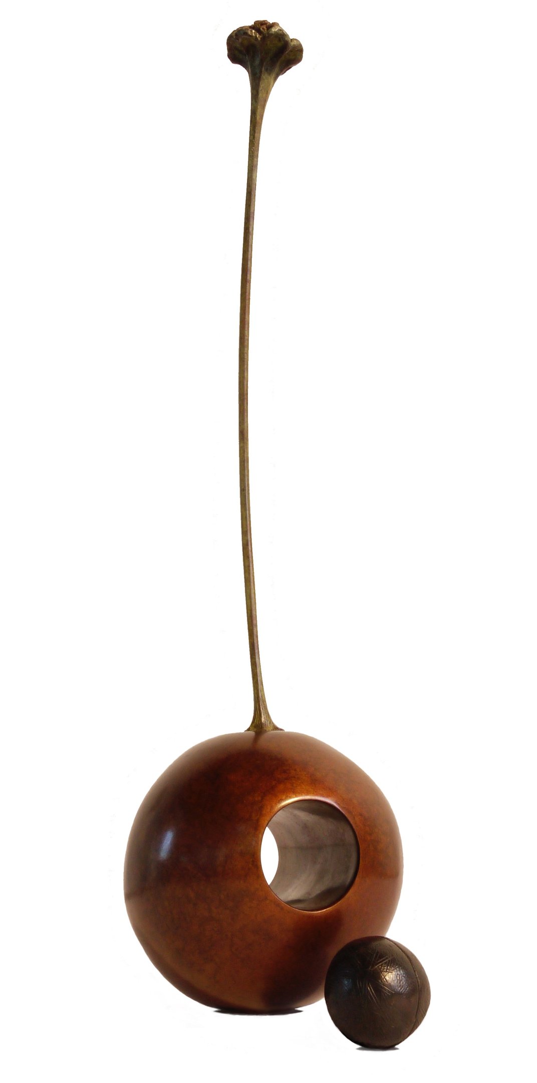 Bronze Tabletop Sculpture Passing Through By Mark Richard Hall