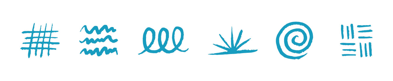 Brand Icons custom drawn for website work