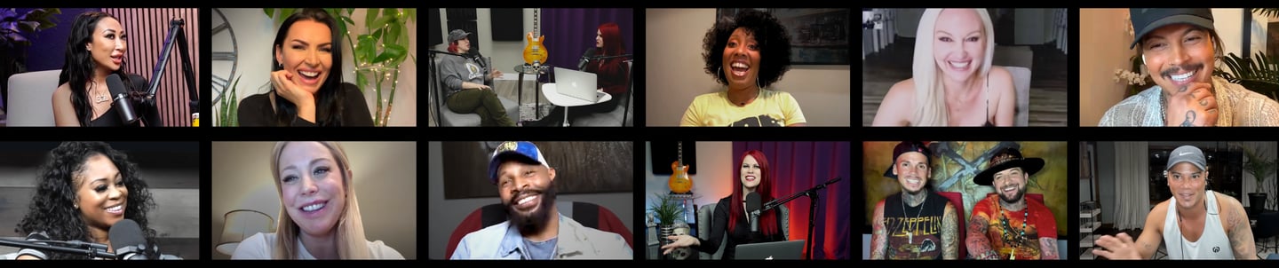 Talk of Love podcast with Lacey Sculls and reality stars from Rock of Love, Flavor of Love, and more