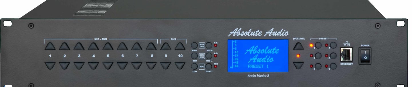 Front picture of absolute audio mixer