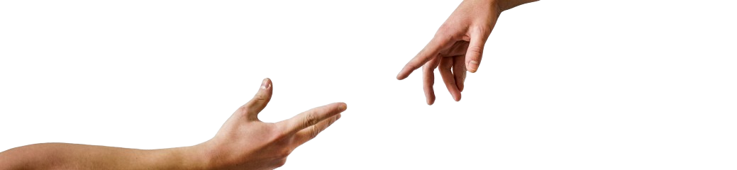 two hands reaching for a hand reaching out of a hand