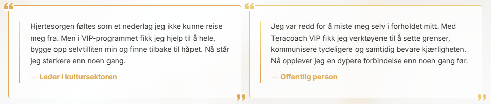 Tilbakemeldinger fra VIP kunder - del 2