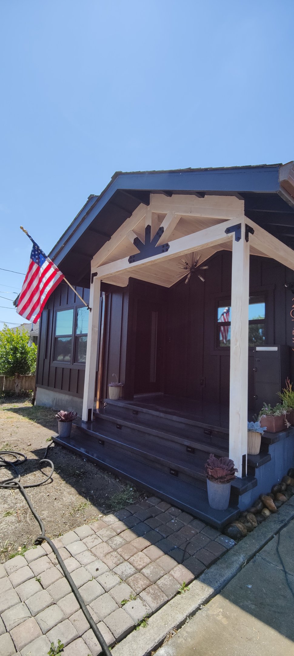 Exterior of Garage Converted into an accessory dwelling unit (ADU)