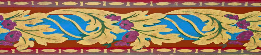 Faux Finishes Stencil Banner