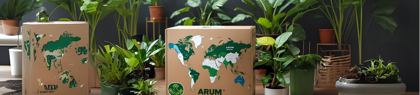 International delivery of live tropical plants with secure packaging