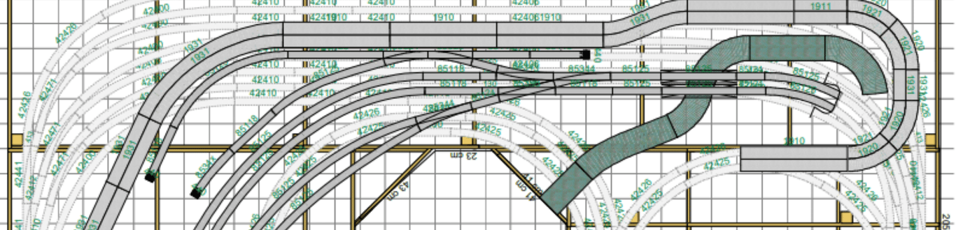 Plan de réseau de trains miniatures