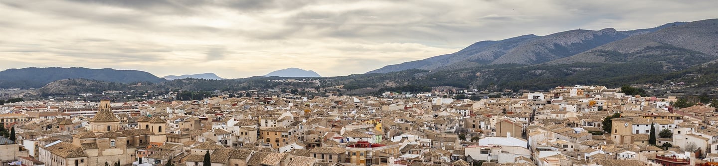 Panoramic view of Caravaca de la Cruz.