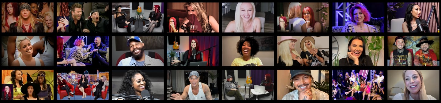 Still shots of Storm TV shows featuring the cast of Rock of Love, Flavor of Love, and more