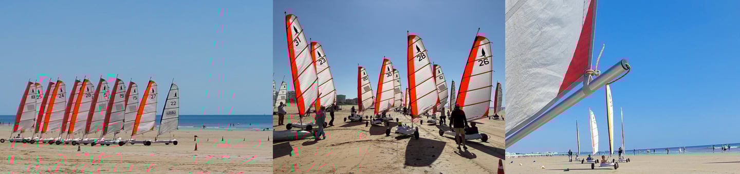 Chars à voile au Festi'Vagues 2025