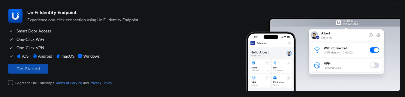 UniFi One-click VPN met UniFi Identity Endpoint