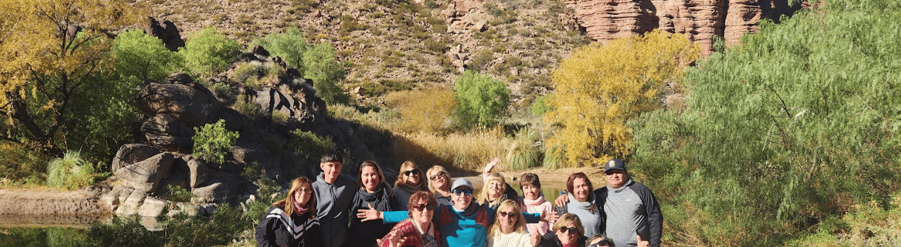 Personas de excursion en San Rafael Mendoza
