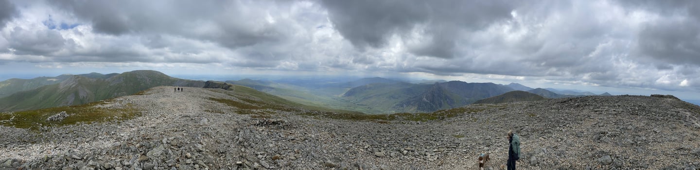 The top of the Carnedd mountains