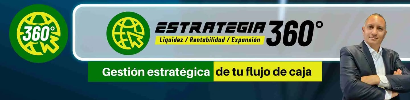 Banner promocional de Suazo Consulting sobre la Estrategia 360°, destacando la gestión estratégica