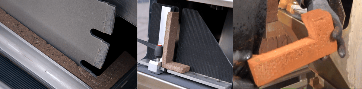 plytų pjaustymas pjovimas į plytelės