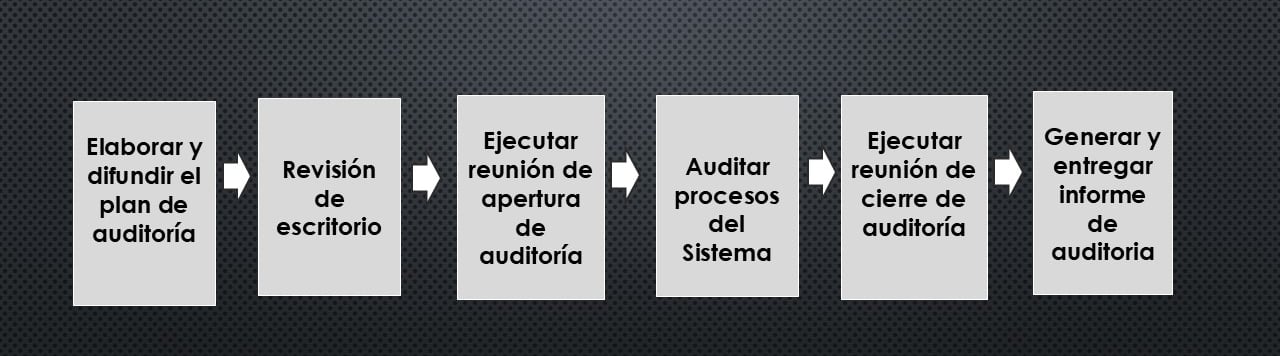 Etapas del proceso de auditoria en ISO 9001