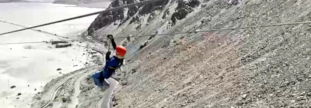 SAM Zipline desert Himalaya zipline World High Altitude Zipline