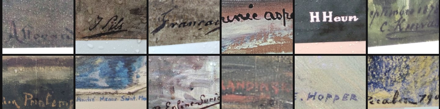 signatures famous artists painters