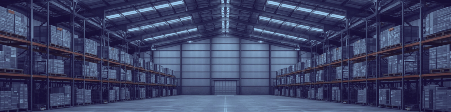 Modern warehouse interior symbolising demand forecasting, stock availability strategies, and managing supply chain variabilit