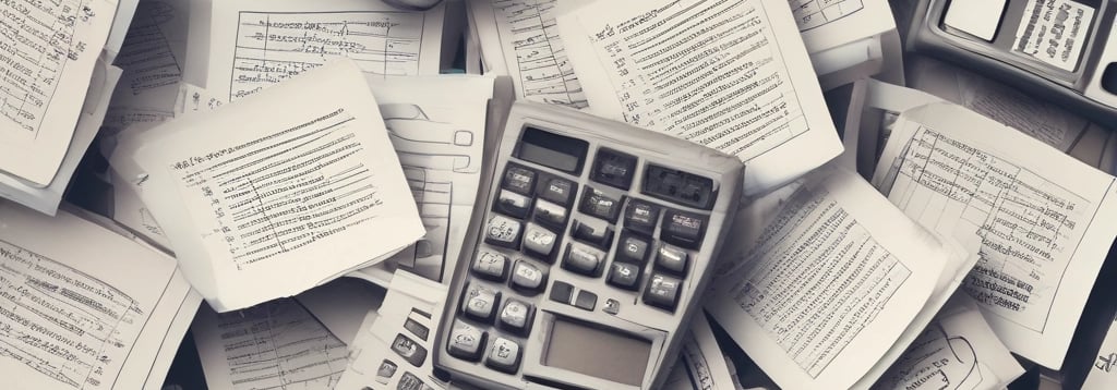 A professional accountant analyzing financial documents.