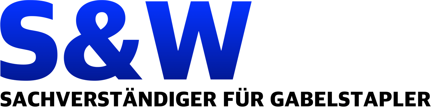 Logo S&W Gutachter Sachverständiger Gabelstapler