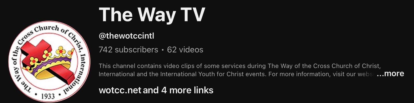 The Way TV YouTube banner