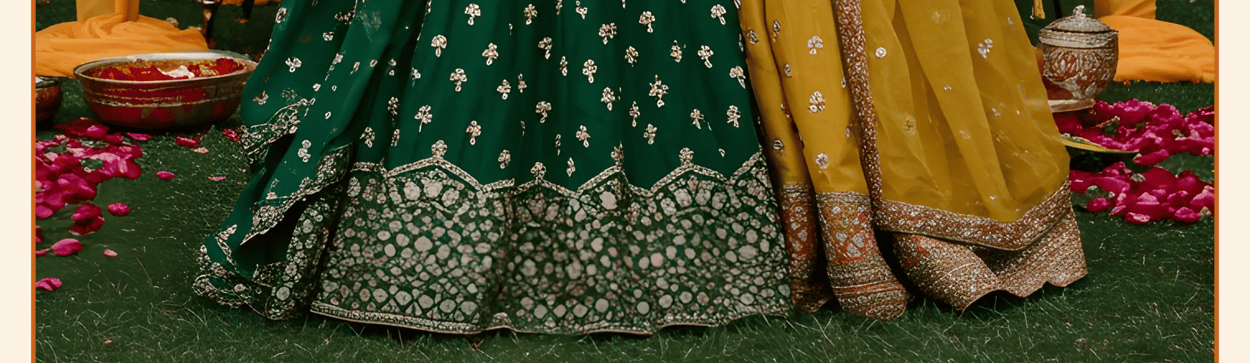 Mehendi and Haldi dress designer