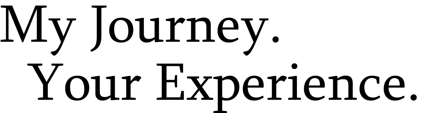 a black and white text that says, my journey through the years of my journey