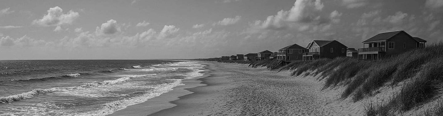 houses on a beach for the portfolio of William McCleary