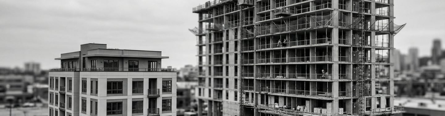Comparação entre retorno bruto e retorno anualizado em dois empreendimentos imobiliários com ciclos 