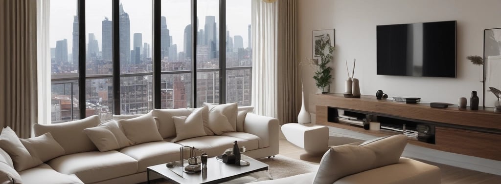 Bright living room with modern inventory