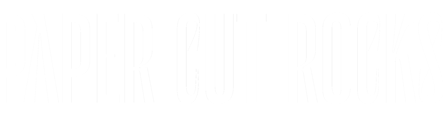 Paper Cut Rocks Logo