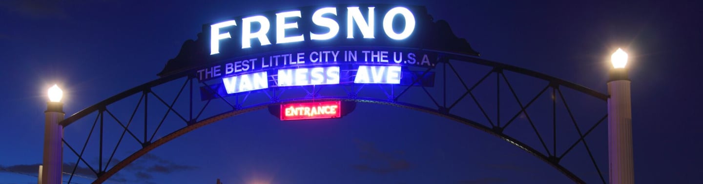 fresno ca sign board
