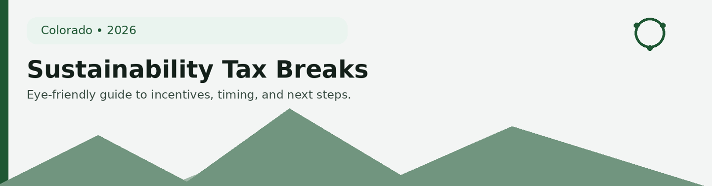 Sustainability Tax Breaks