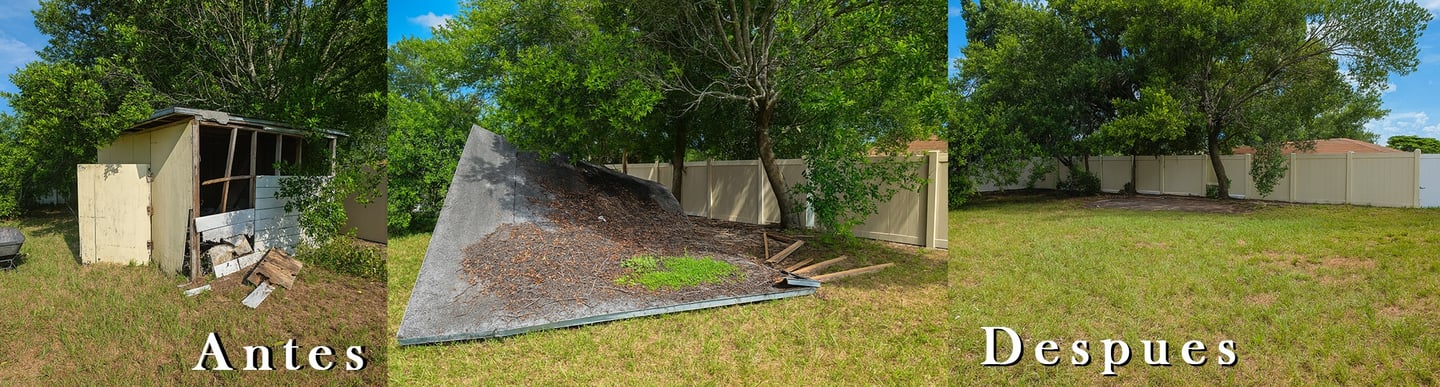 Before After Junk Removal Tampa