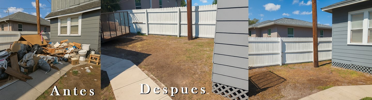 Before After Junk Removal Tampa