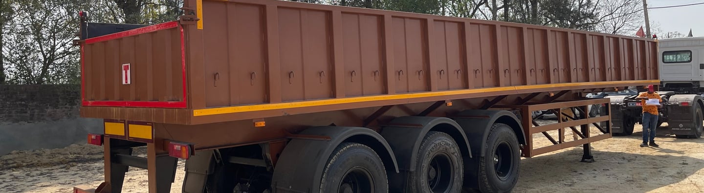 Sidewall Trailer with foldable tailgate and high-strength structure – built by MS Engg Works for all