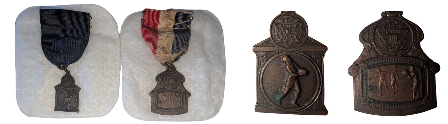 Antique Basketball Award Medals 1890s Naismith