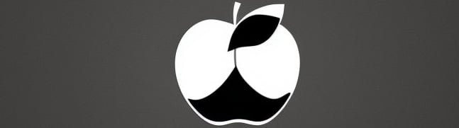 A half full apple filling up on its own life source