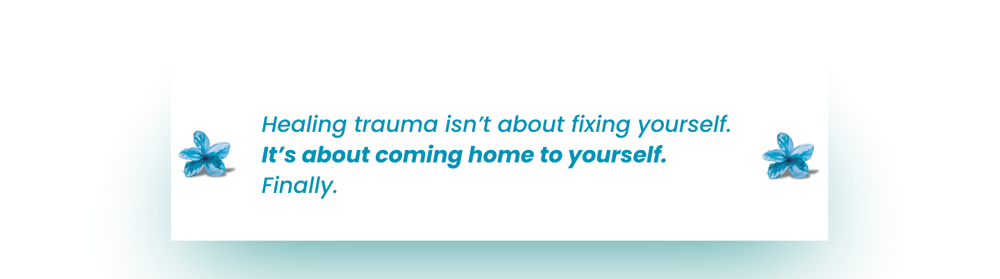Quote about the benefits of trauma therapy