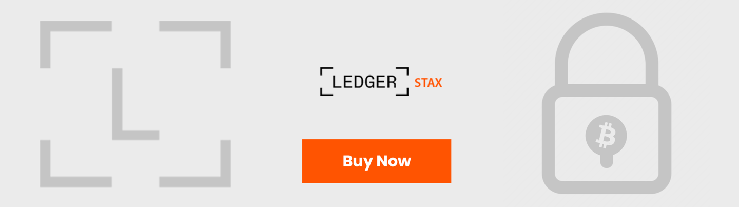Ledger Stax Buy now banner