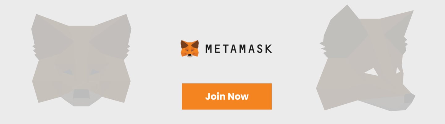 Metamask banner Sign up