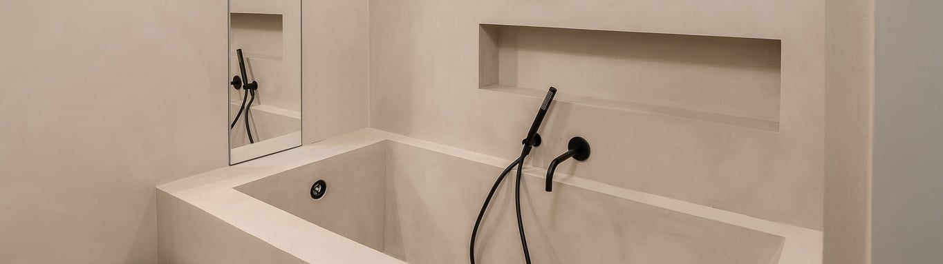 бани с микроцимент