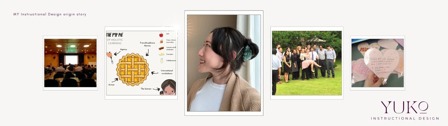 Instructional design origin story, carousel of my teaching life