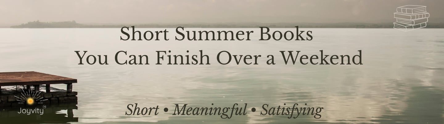 A serene lake view featuring short summer books recommendations for weekend reading lists.