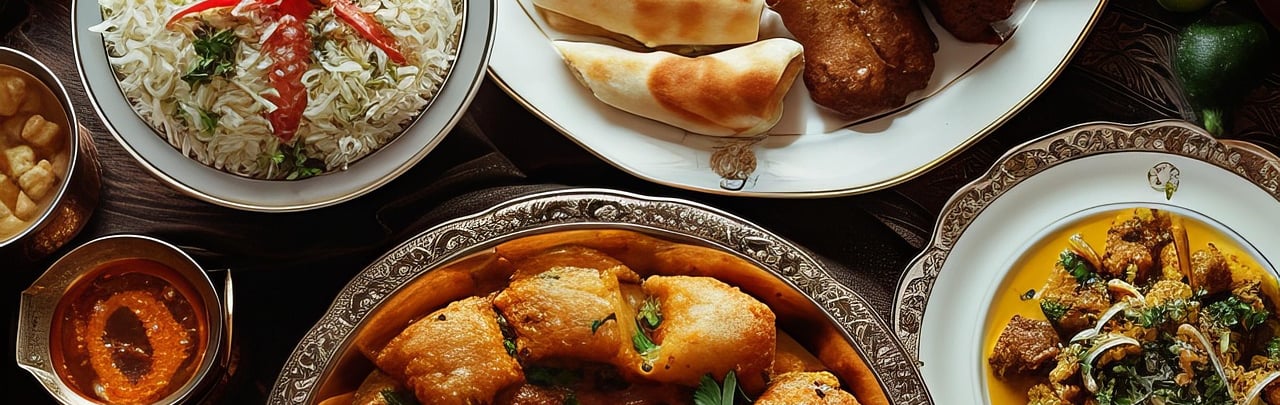 Assortiment de plats indiens savoureux, favorisant santé et équilibrebre