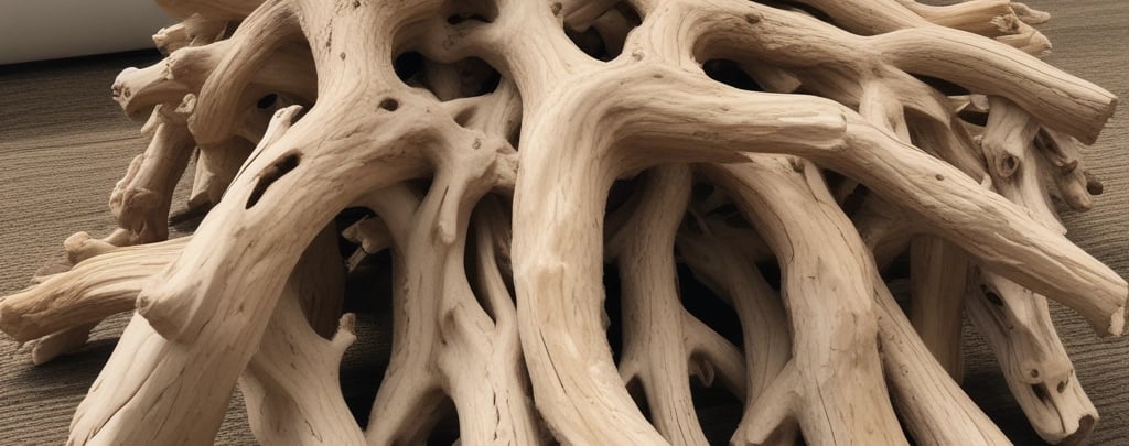 a close up of a wooden wall with a light shining on it