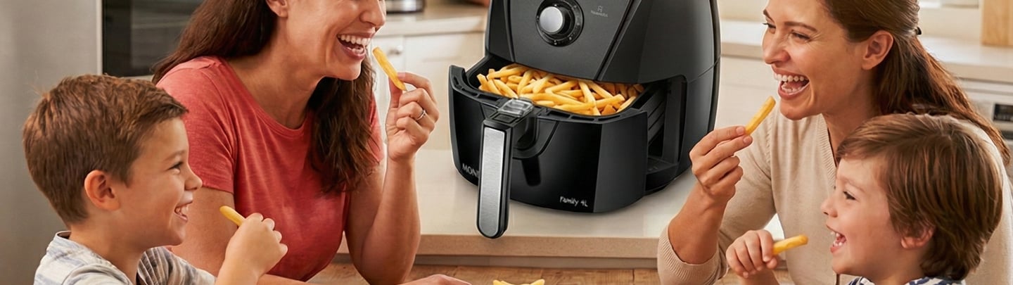 Fritadeira sem óleo air fryer 4L Mondial 1500W AFN-40-BFT