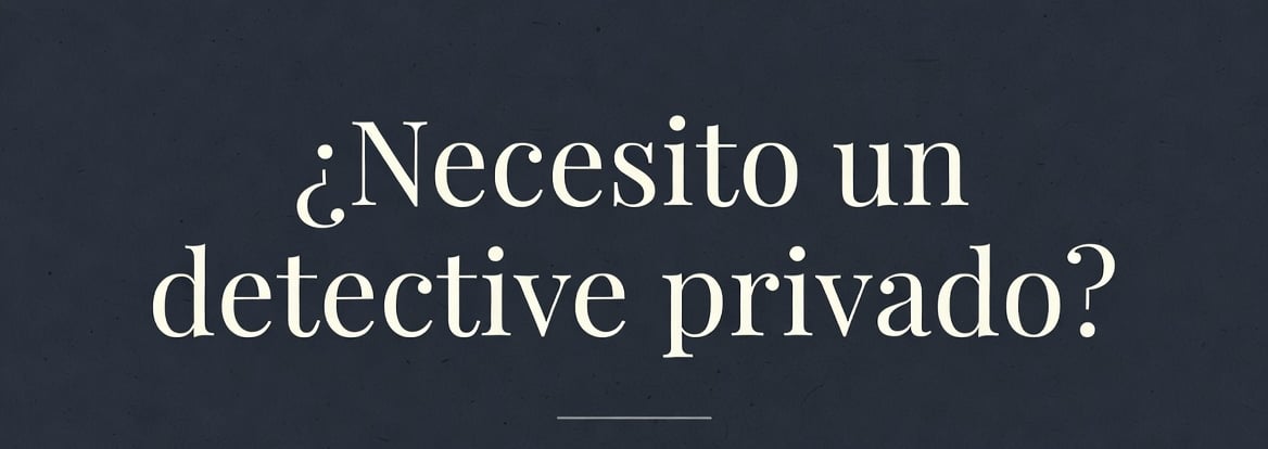 Guía interactiva para valorar si su situación justifica una investigación privada — Ineva Detectives