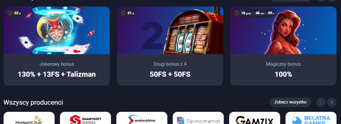 Bonusy w kasynie online Vox