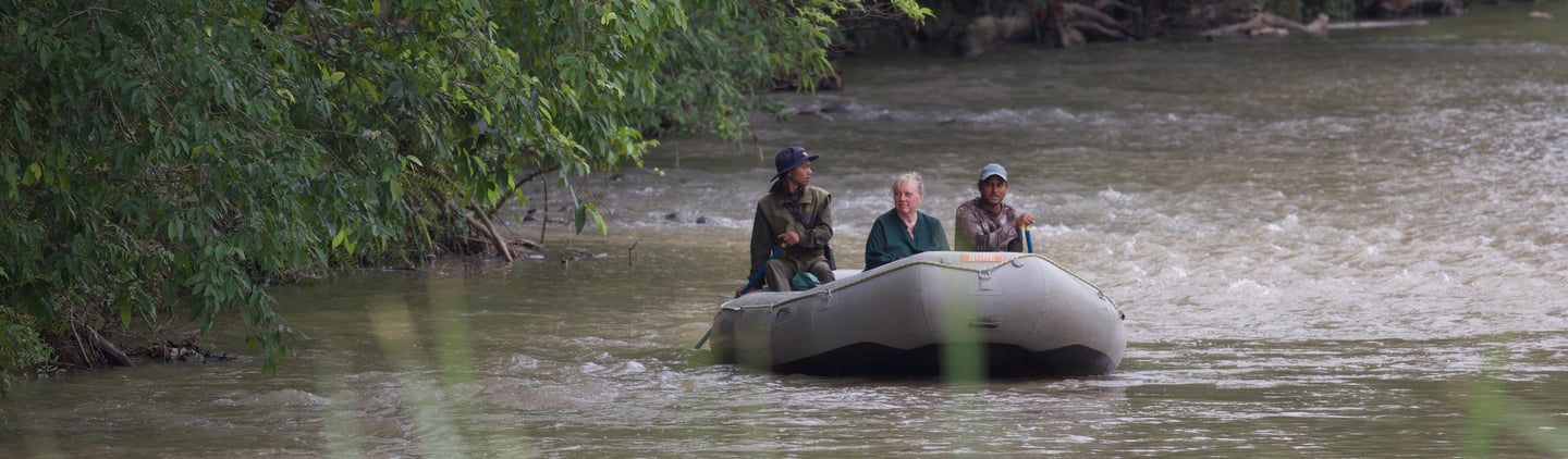 Safari on the river in Bardiya Nationl Park